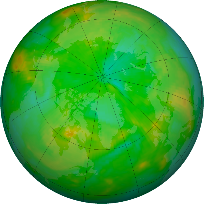 Arctic ozone map for 18 July 1979